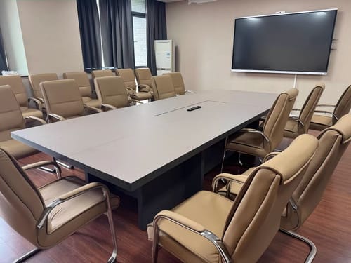 Customer photo review of Refined Spacious Conference Table with Power Outlet for Offices