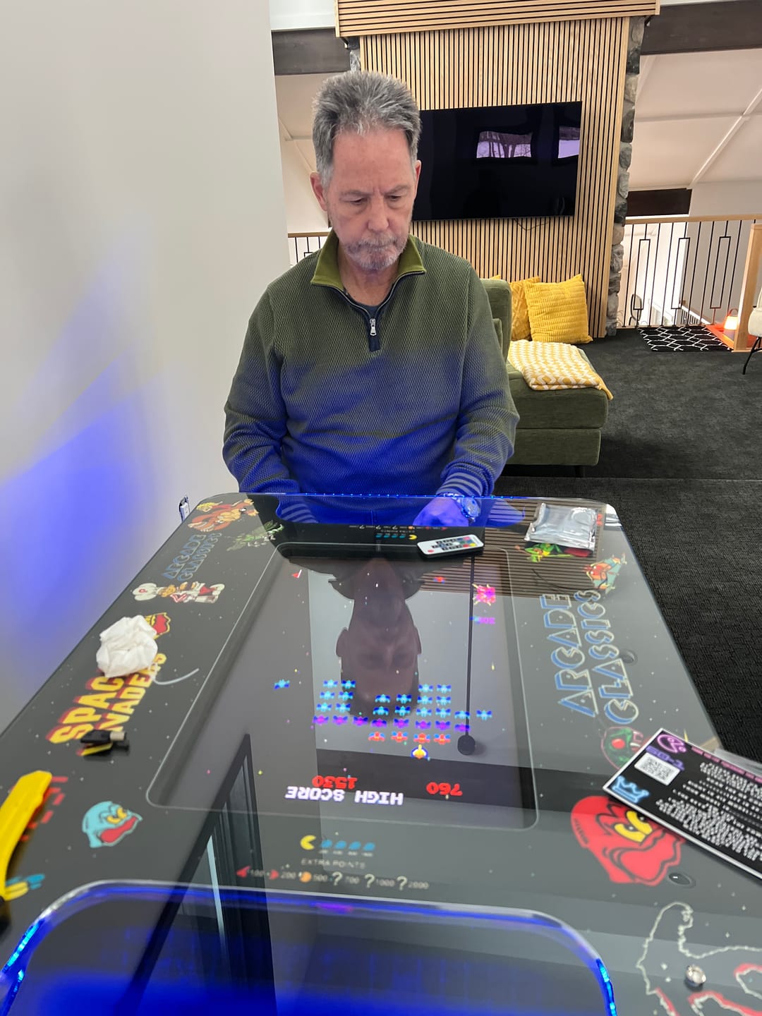 Customer photo review of Commercial Grade 60 games in 1 Arcade Commercial Cocktail Table Machine Retro Multi-cade LED