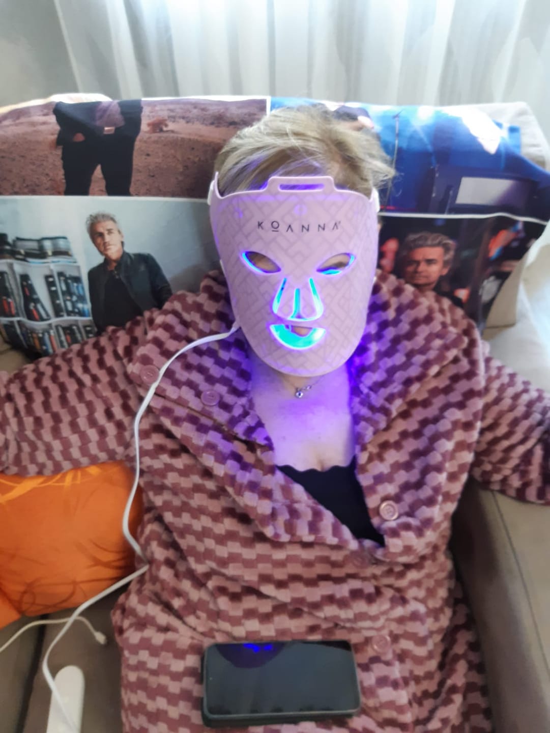 Customer photo review of Koanna® MultiGlo™ LED Light Therapy Mask