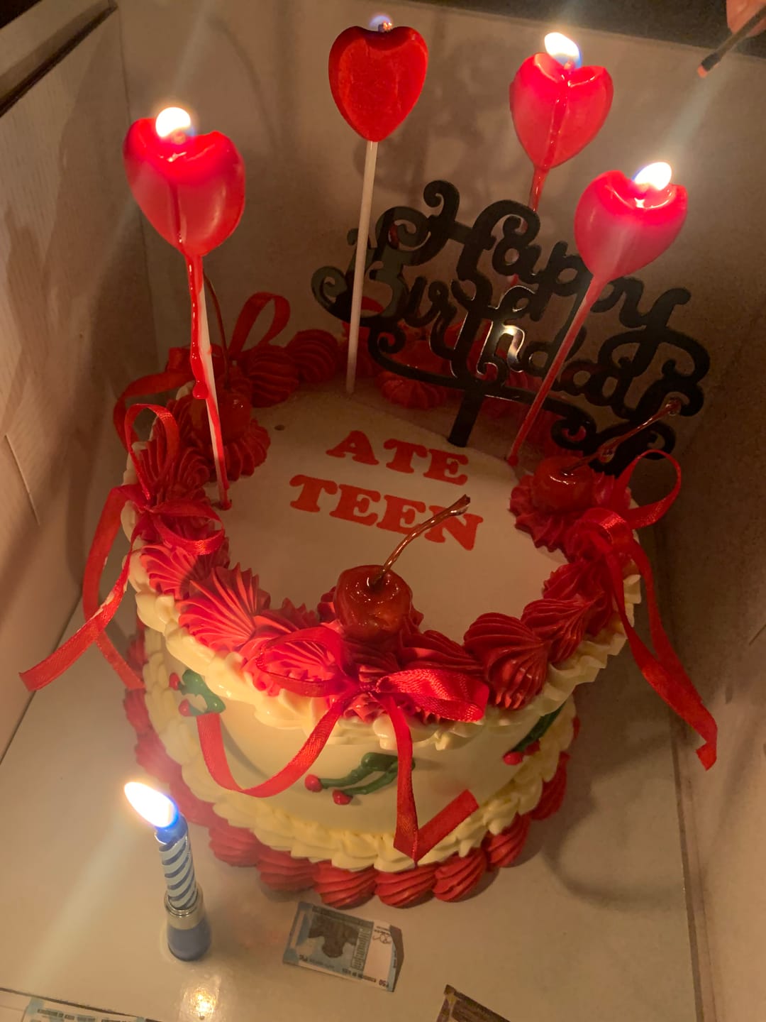 Customer photo review of Cherry Vintage Cake