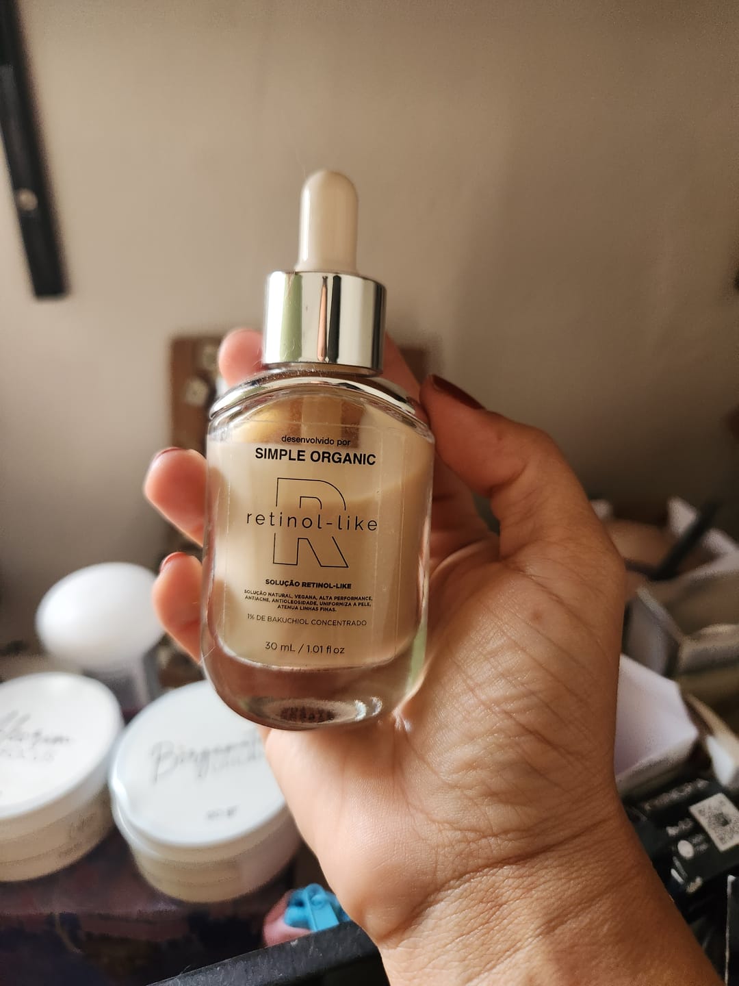 Customer photo review of Solução Retinol-Like