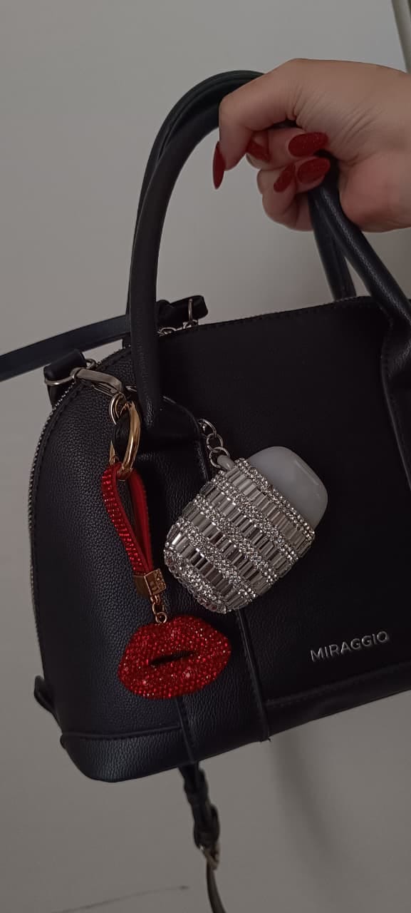 Customer photo review of Lips Don't Lie Keychain