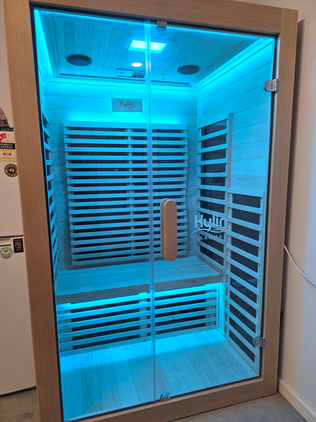 Customer photo review of Kylin Low EMF Carbon Infrared Sauna 2 Person with floor heater H6201-F