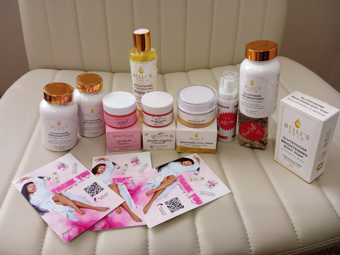 Customer photo review of Belle's Skin Body Oil
