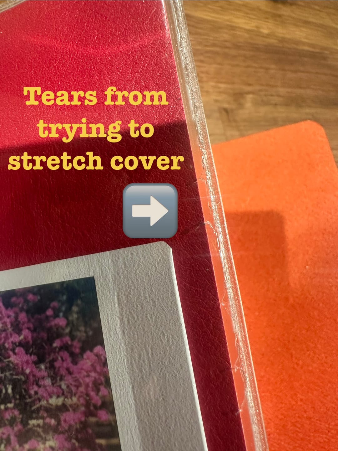 Customer photo review of Vinyl Clear Cover | Weekly Planner | All-in-One | 576