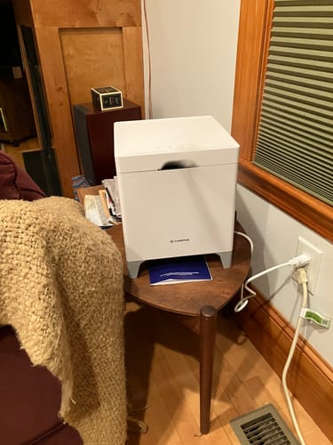 Customer photo review of Carepod Cube Plus X50V - Sanitizing Warm + Cool Mist Stainless Steel Humidifier