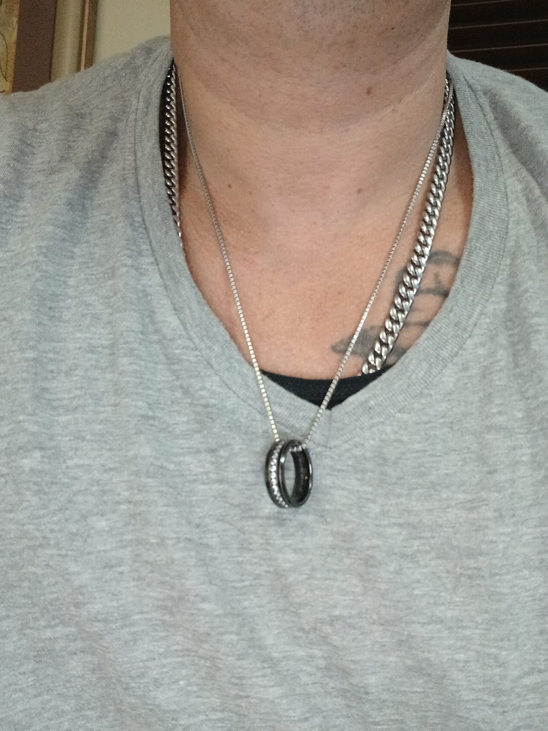 Customer photo review of 1.5mm Tennis Chain - White Gold