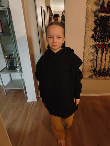 Customer photo review of Fear of God Essentials Pullover Hoodie Stretch Limo