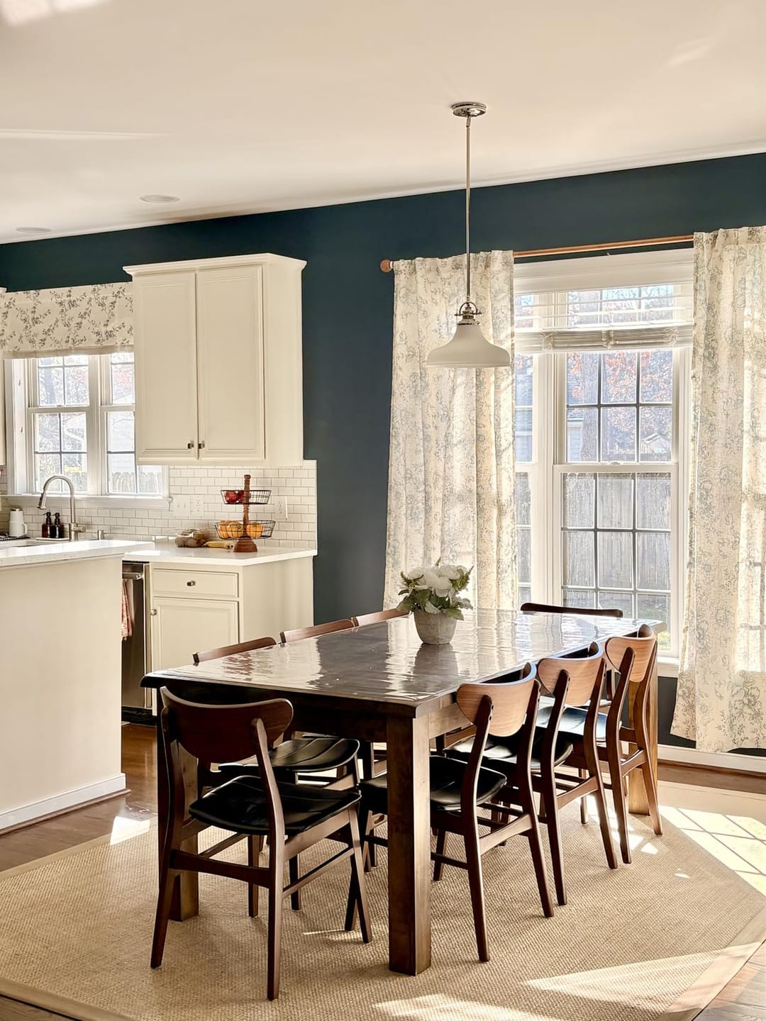 Customer photo review of Floral Butterfly Linen Blend Curtains