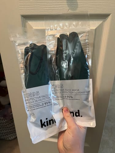 Customer photo review of KN95 Respirator Face Mask - Forest Green