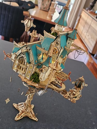 Customer photo review of Rokrgeek Fantasy Steam Castle 3D Wooden Puzzle