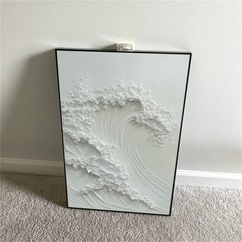 Customer photo review of Ocean And Sky Textured Painting Canvas #OS043