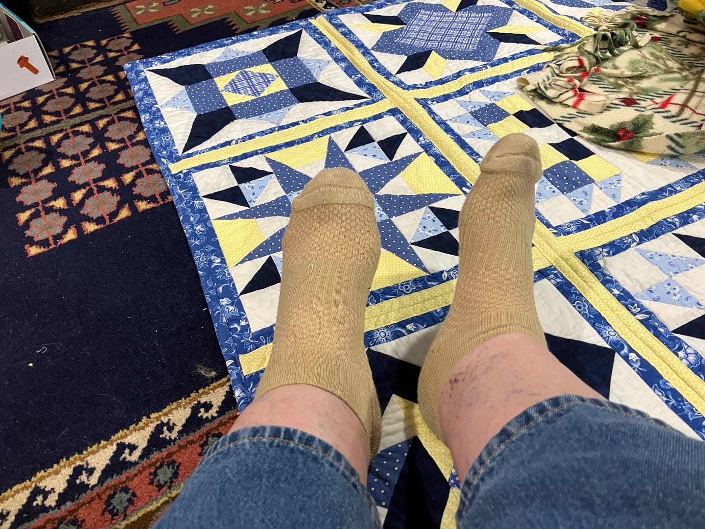 Customer photo review of Solid Essentials Ankle Compression Socks 5-Pack Bundle