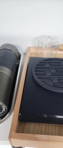 Customer photo review of TIMEMORE Basic 2 espejo negro verter sobre báscula de café pantalla de flujo temporizador automático dígitos cocina báscula de alimentos espresso 0,1g/2kg