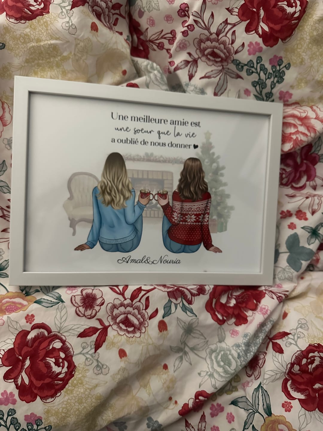 Customer photo review of Affiche Personnalisée - Sœur/Amie Noël