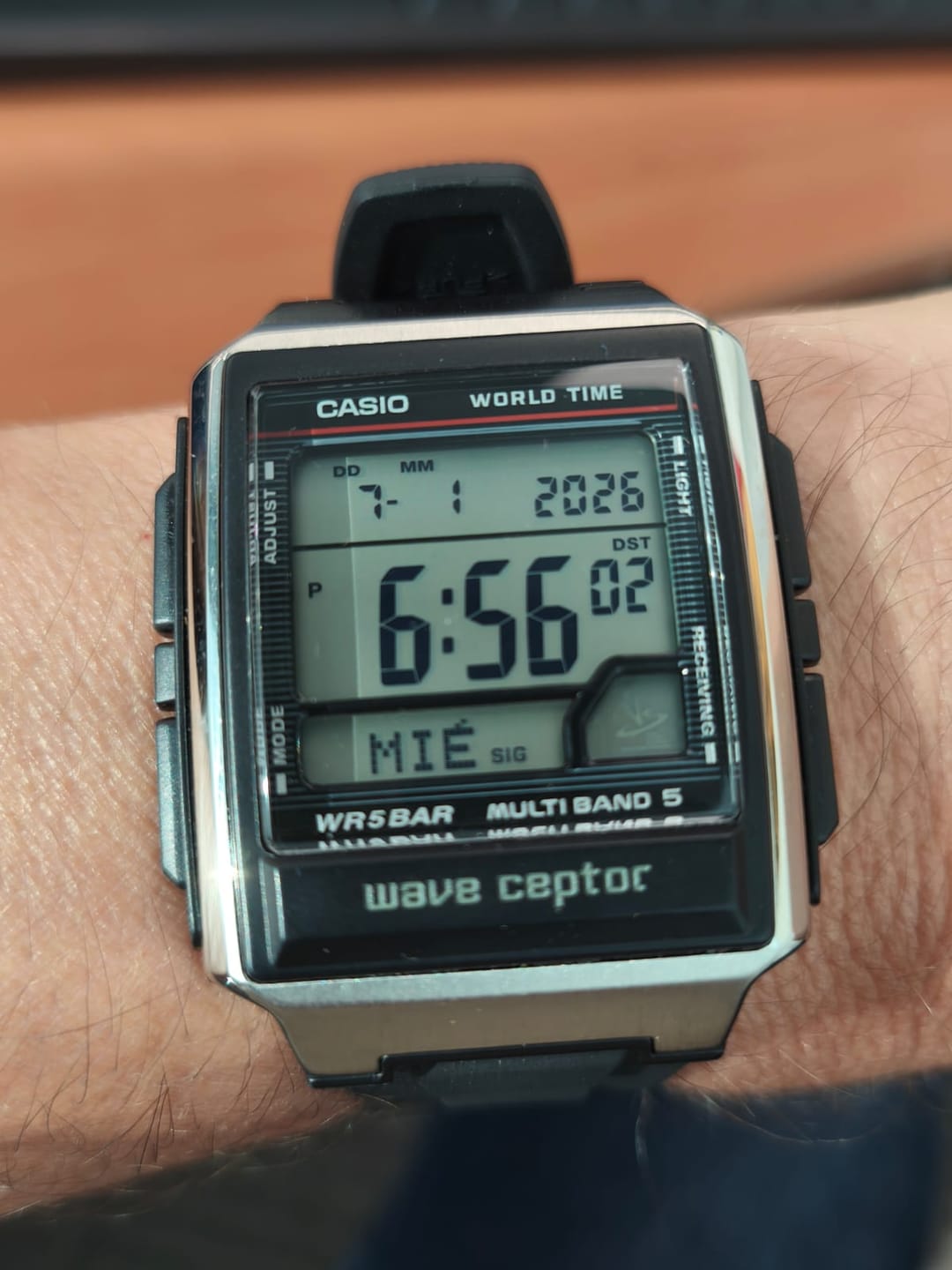 Customer photo review of Reloj Casio Wave Ceptor WV-59R-1AJF Wave Ceptor JDM