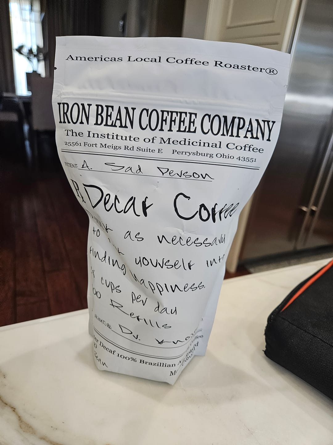 Customer photo review of Dr. Knojoy's - Swiss Water Decaf