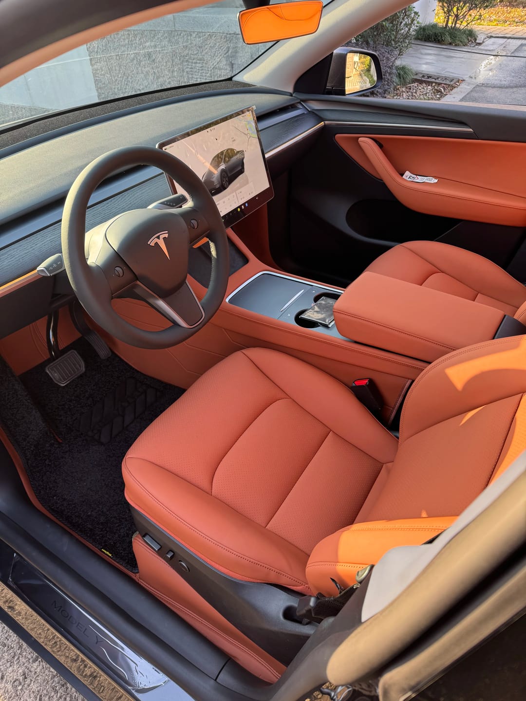 Customer photo review of Nappa Vegan Leather Full Seat Covers for Tesla Model 3/Y/S/X