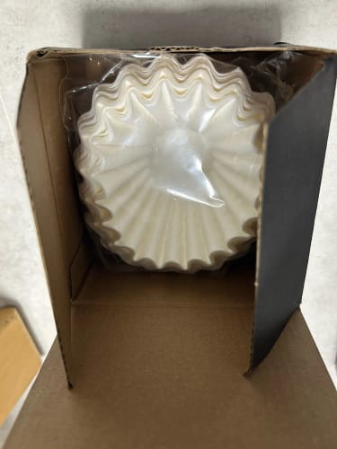 Customer photo review of TIMEMORE-filtro de papel para café con cesta de 1-2 tazas, papeles filtrantes, 50 hojas, apto para gotero de café B75 y gotero de cesta para 1-2 tazas