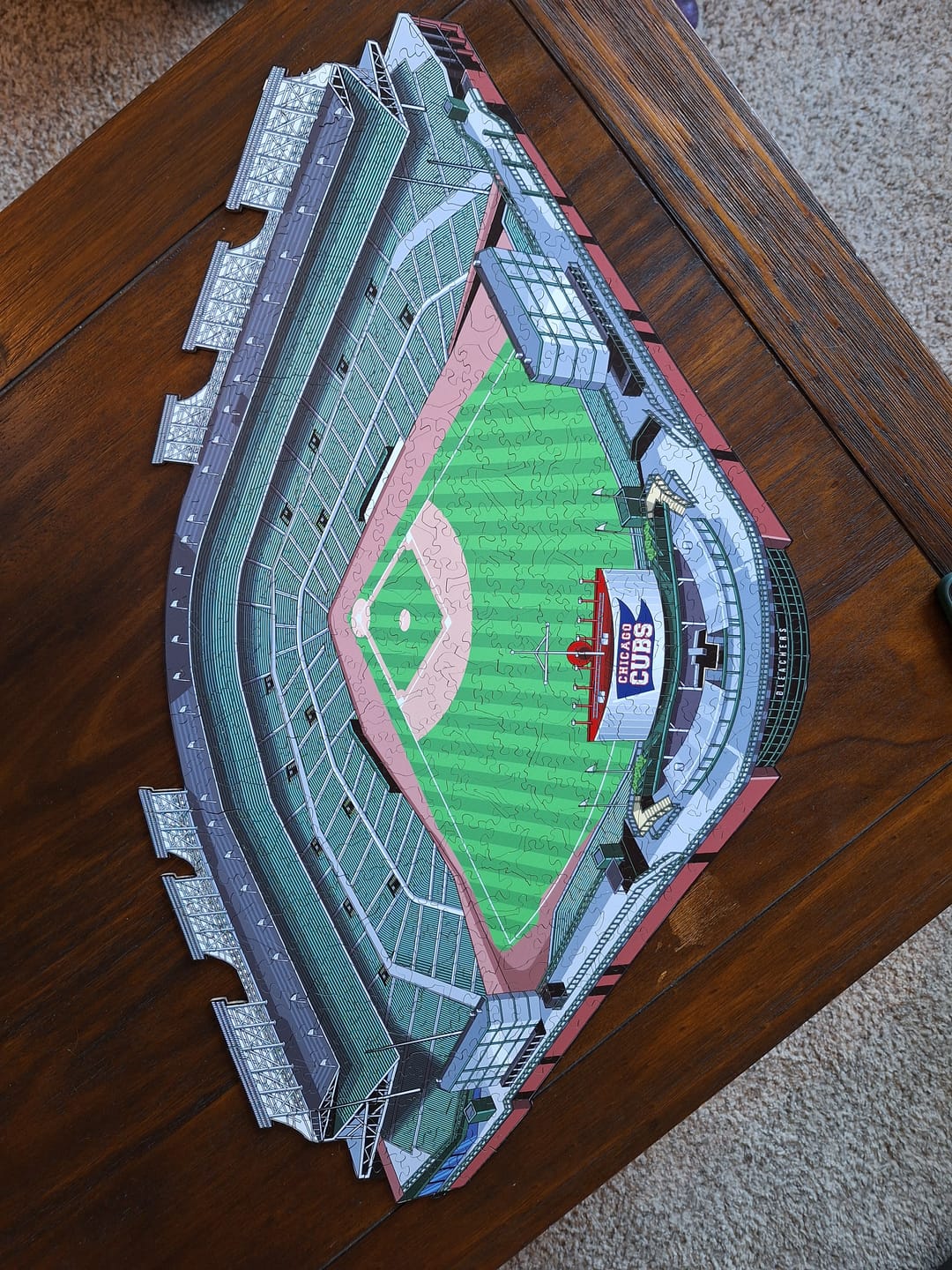 Customer photo review of Chicago Cubs™ Wrigley Field Stadium - Wooden Puzzle