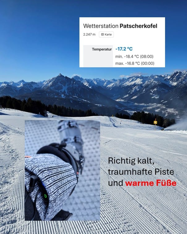 Customer photo review of Powerbank-Paar für beheizte Socken – 3,7 V / 2 A, 2×4.000 mAh