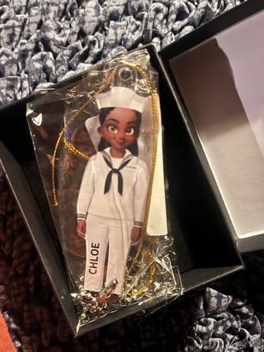 Customer photo review of Military Action Figure - Personalized Acrylic Ornament