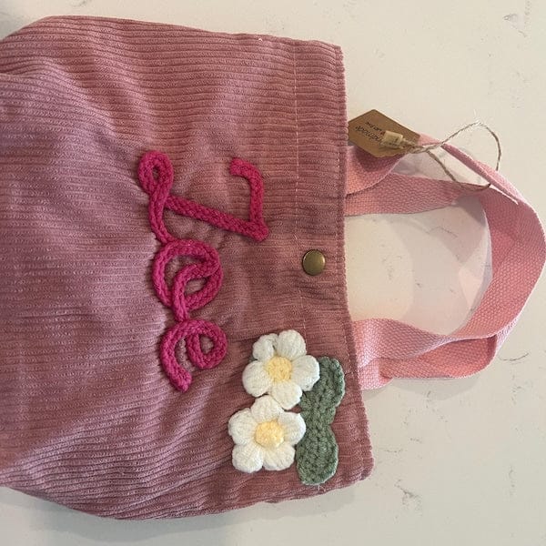 Customer photo review of Personalized Name Tote Handbag, Children's Gift, Christmas Gift