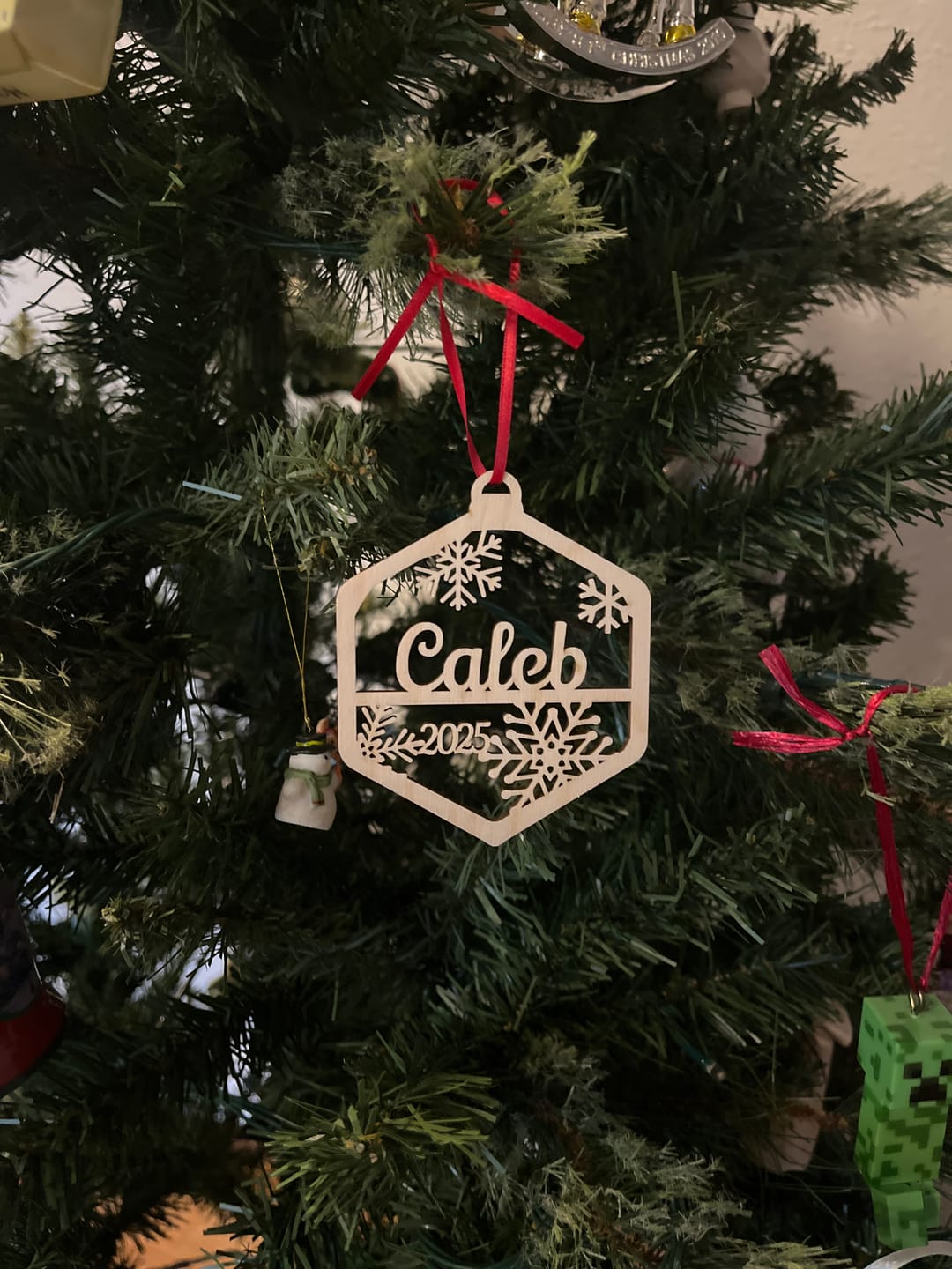 Customer photo review of Personalized Christmas Ornaments