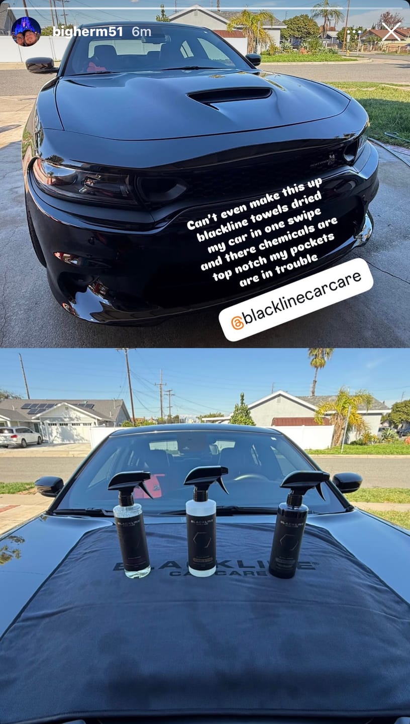 Customer photo review of BLACKLINE® BLACKOUT TRIM & TIRE DRESSING