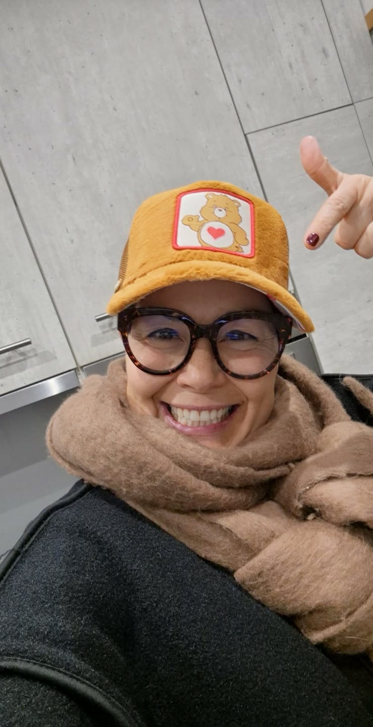Customer photo review of OVERLORD X Care Bears:  Tender Heart Bear Trucker Cap