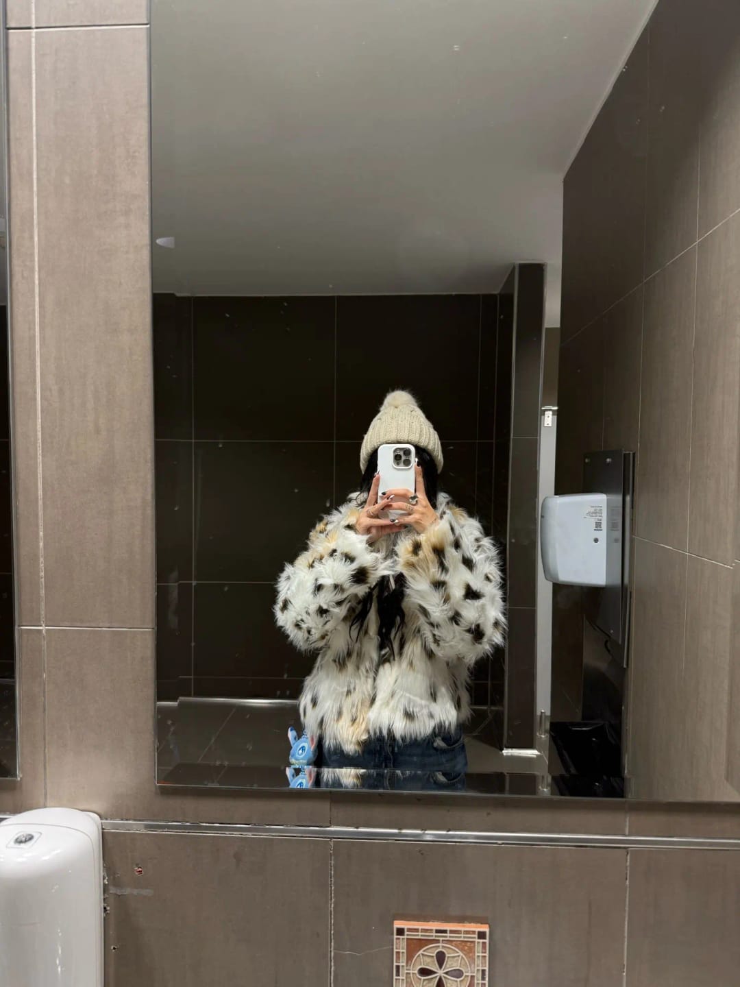 Customer photo review of Josephine Leopard Faux Fur Coat