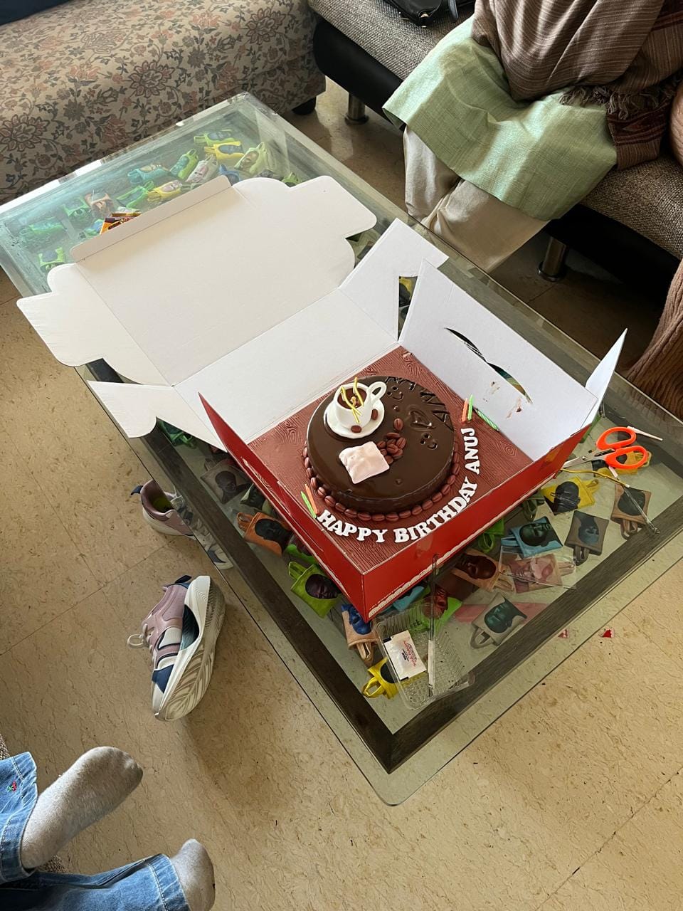Customer photo review of Coffee lover Design Cake