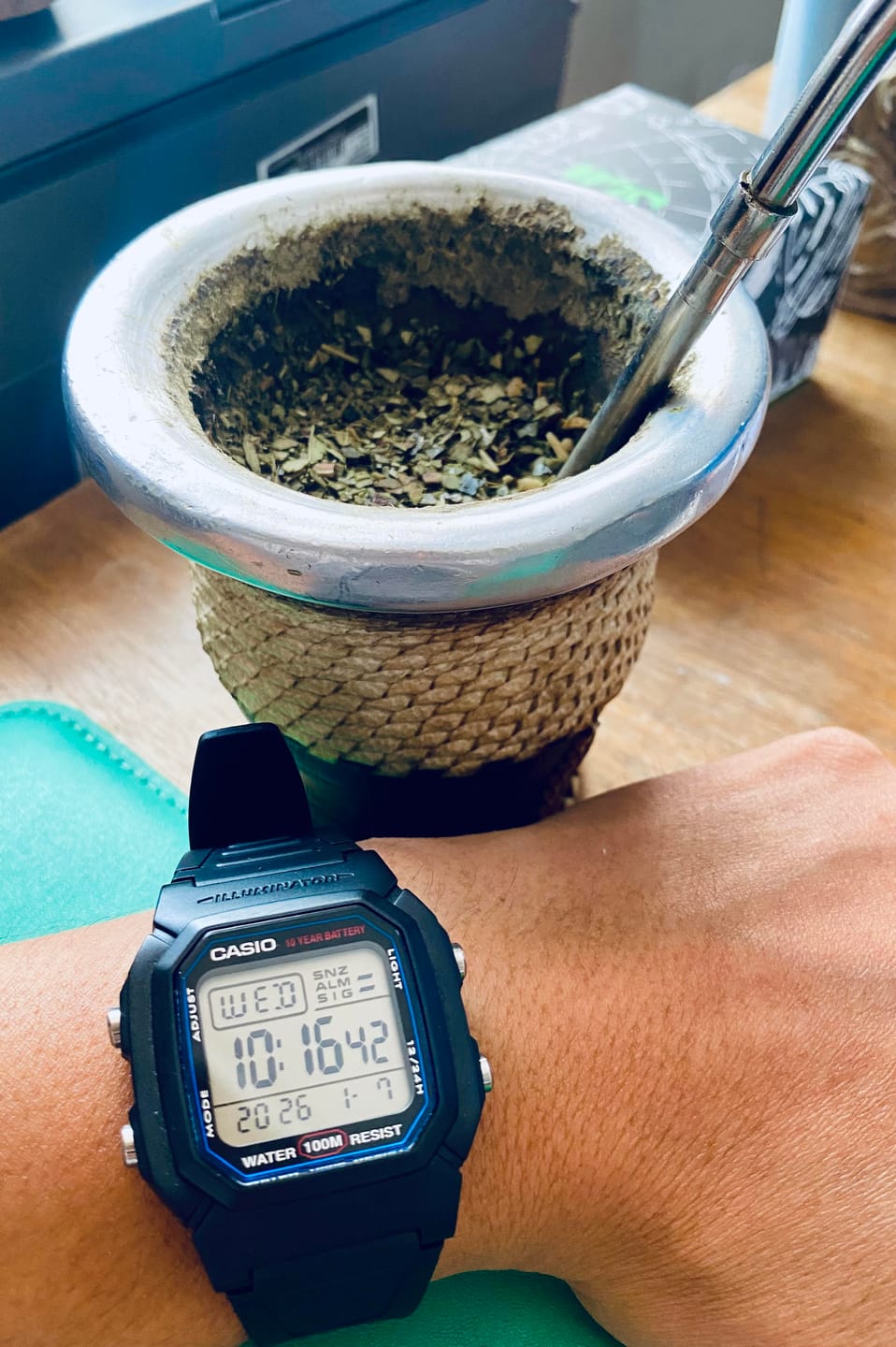 Customer photo review of Reloj Casio Vintage W-800H-1AVDF Líneas Azules