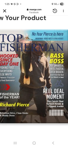 Customer photo review of Personalized "Top Fisherman" Magazine Cover Poster With Photo & Name Angler Funny Fisherman Gift For Fishing Lover