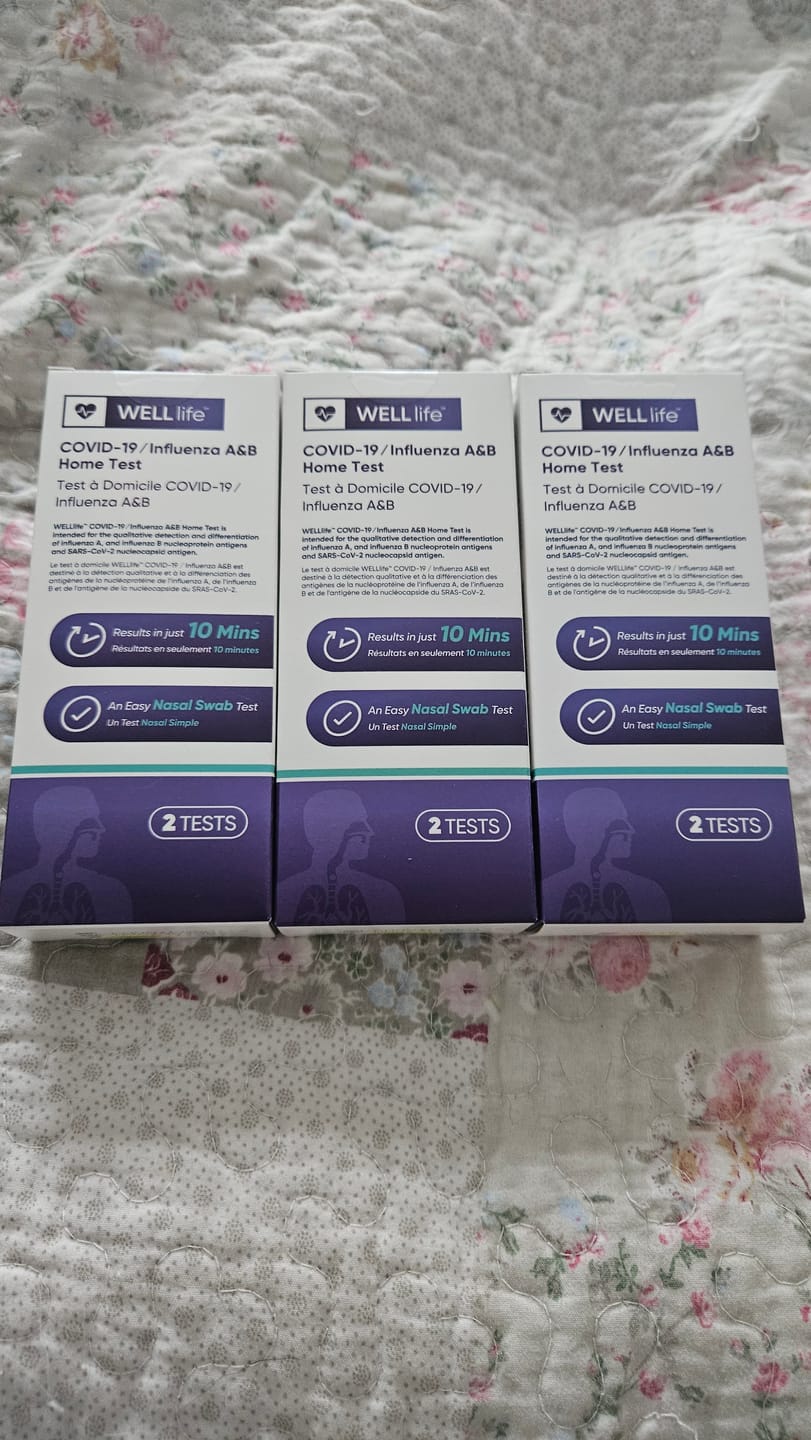 Customer photo review of WELLlife™ 3-in-1 COVID / Flu A&B Test Kit