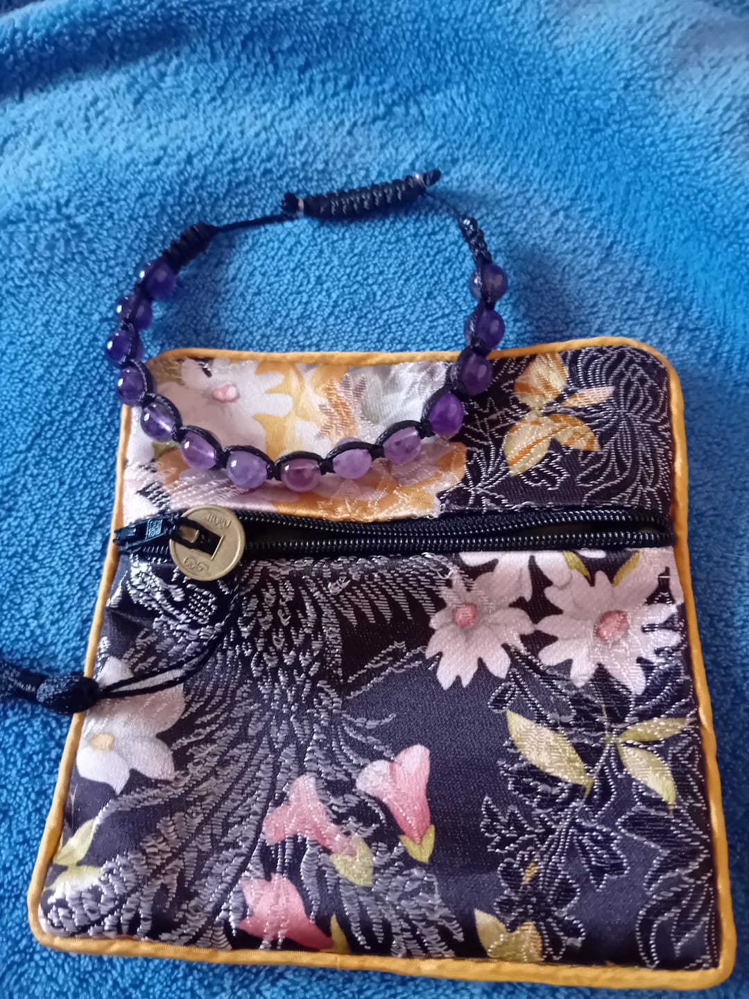 Customer photo review of Amethyst Tibetan Bracelet – Spiritual Tamashii-Style for Inner Harmony