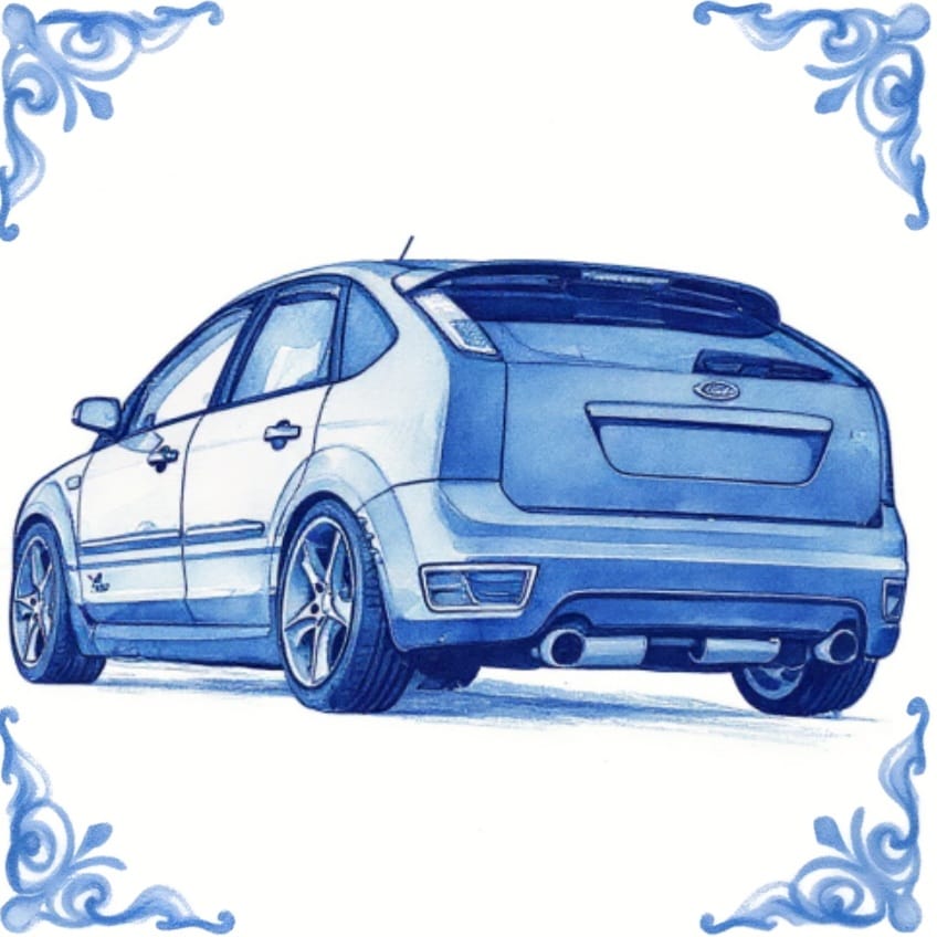 Customer photo review of Delfts Blauw tegeltje bedrukken met eigen motor
