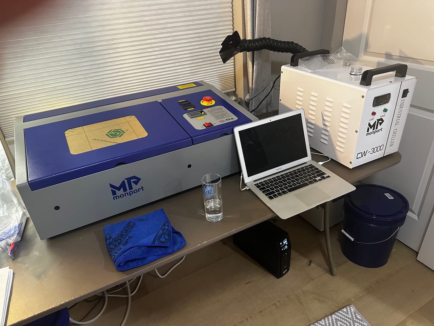 Customer photo review of Bundle | Monport 40W CO2 Laser Engraver All-in One Bundle