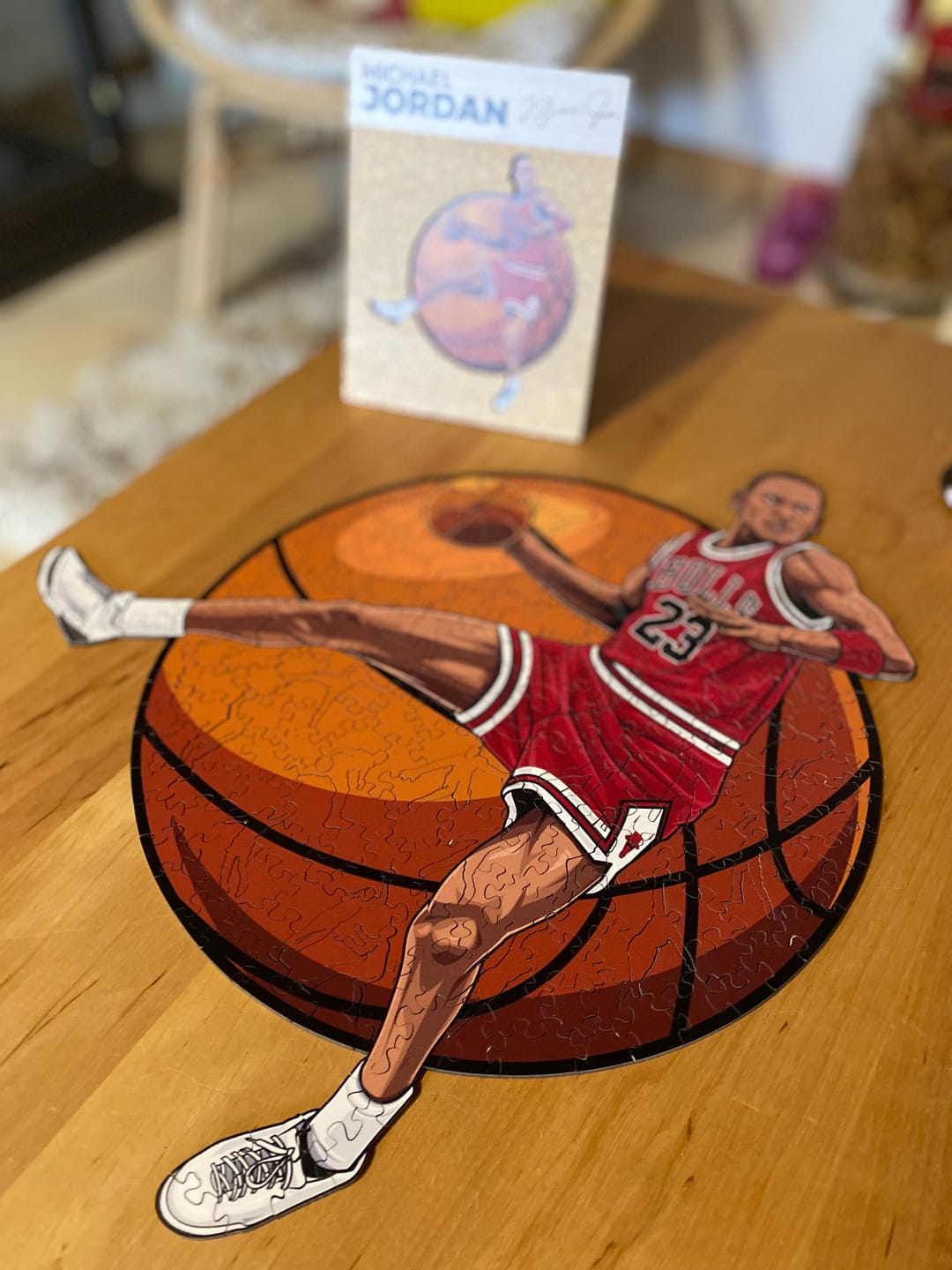 Customer photo review of Michael Jordan - Holzpuzzle