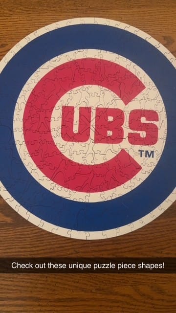 Customer photo review of Chicago Cubs™ - Wooden Puzzle