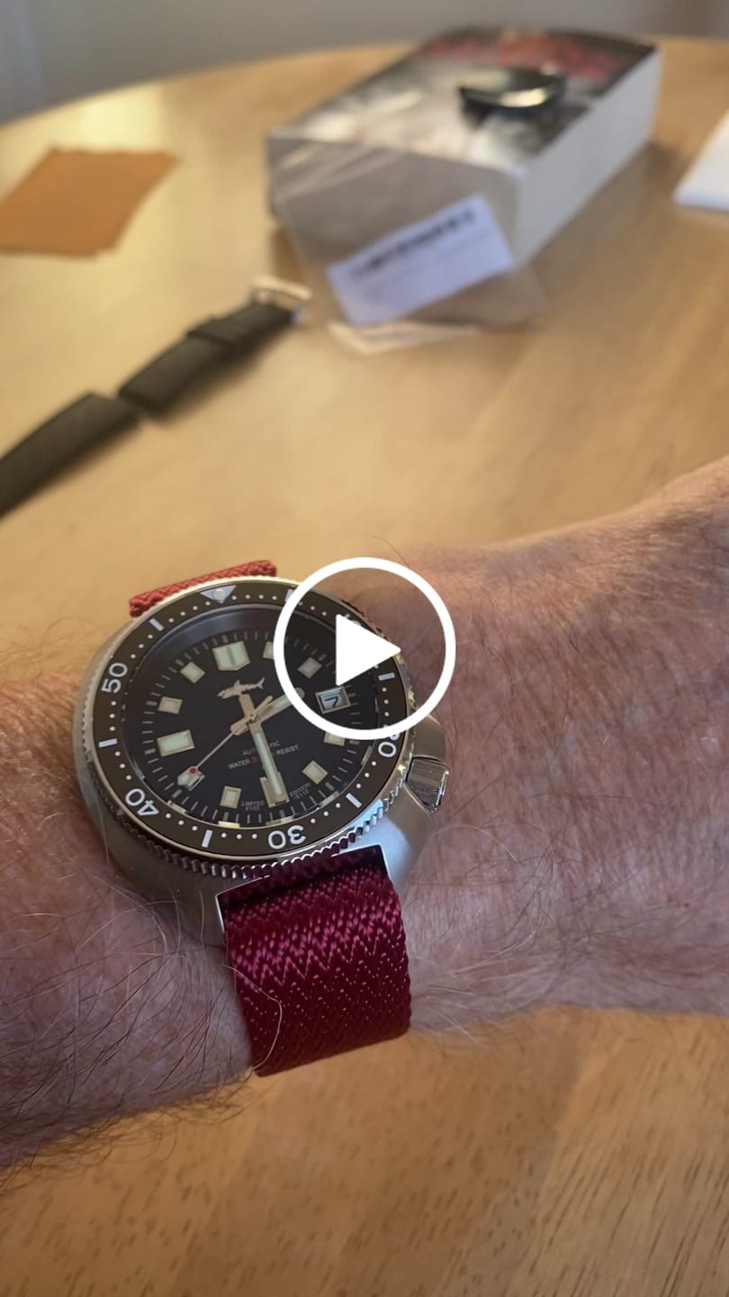Customer video review of Mako- Luxury Military Style Watch Strap