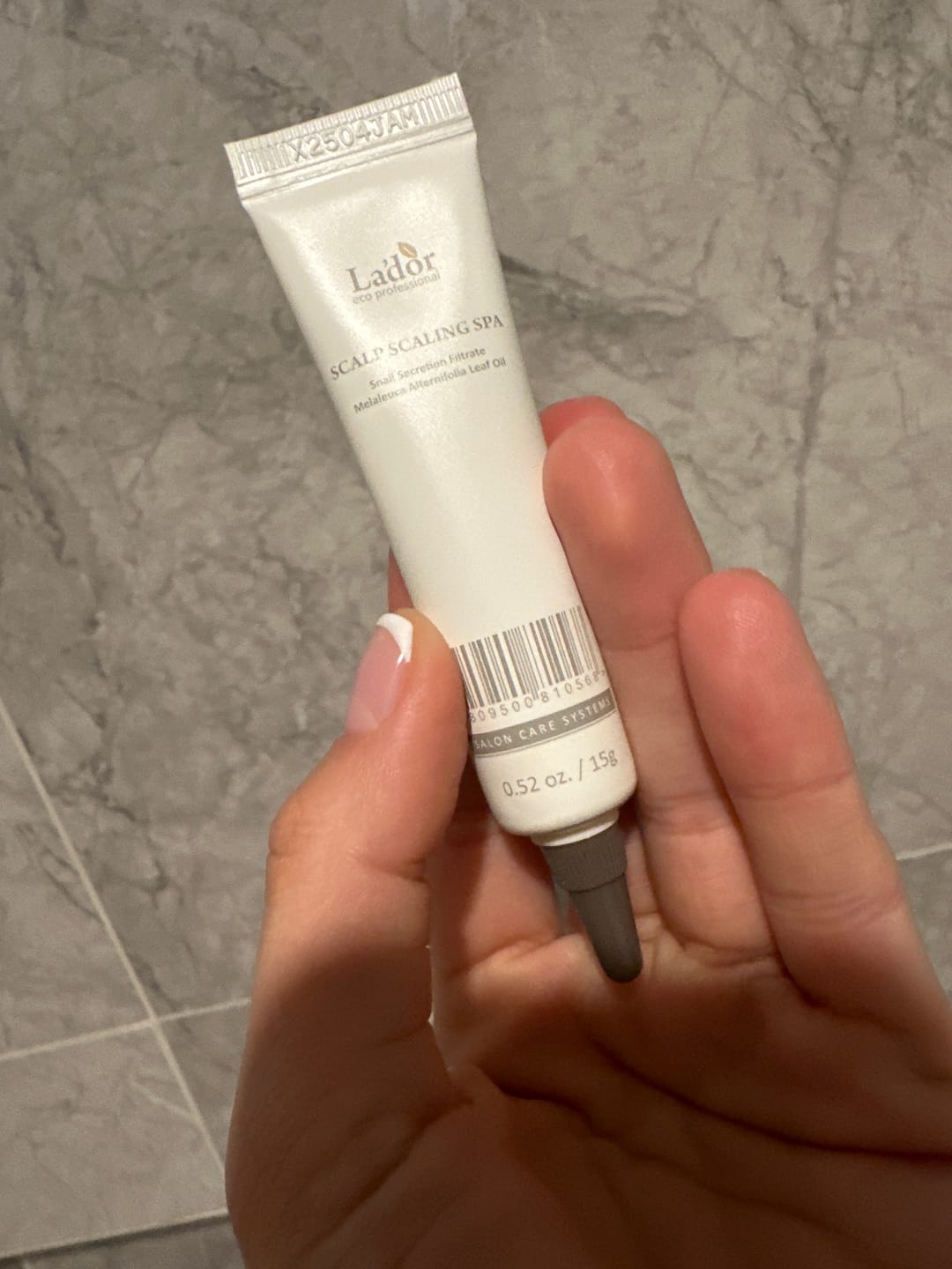 Customer photo review of Pīlings galvas ādai Lador Scalp Scaling Spa Ampoule