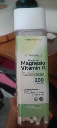 Customer photo review of Citrato Magnesio + Vit D, 200 Cap, Florida Wellness