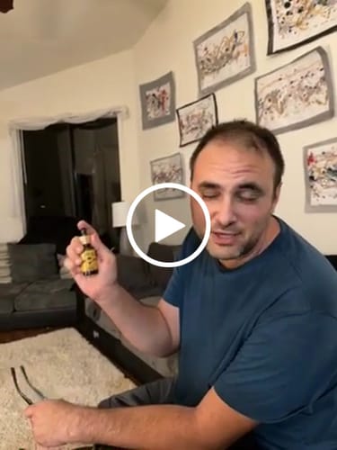 Customer video review of Beard Oil - Big Squeeze Vanilla-Citrus Growth Oil (1 fl oz) "Grow Your Mane"
