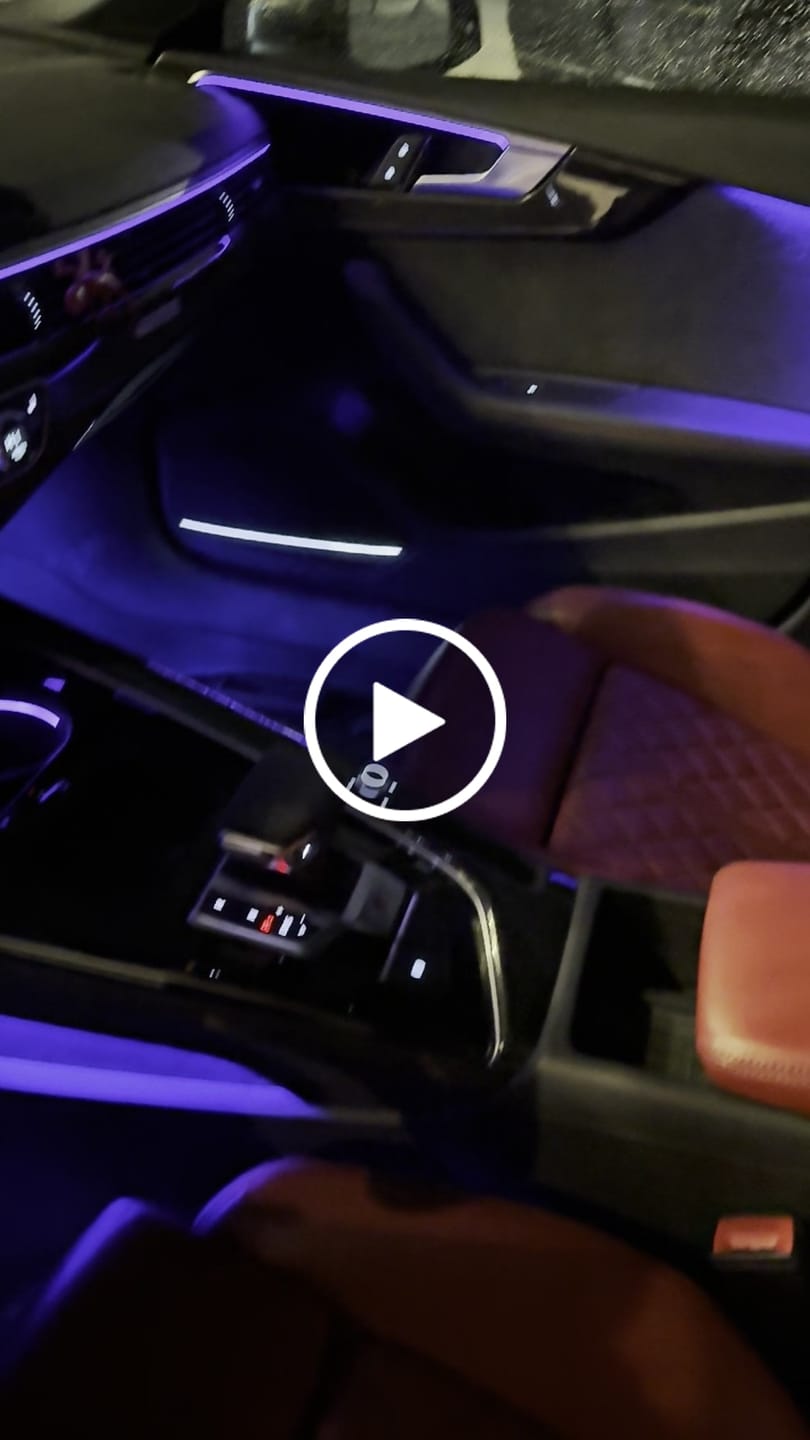 Customer video review of B9/B9.5 Dashboard Ambient Lighting