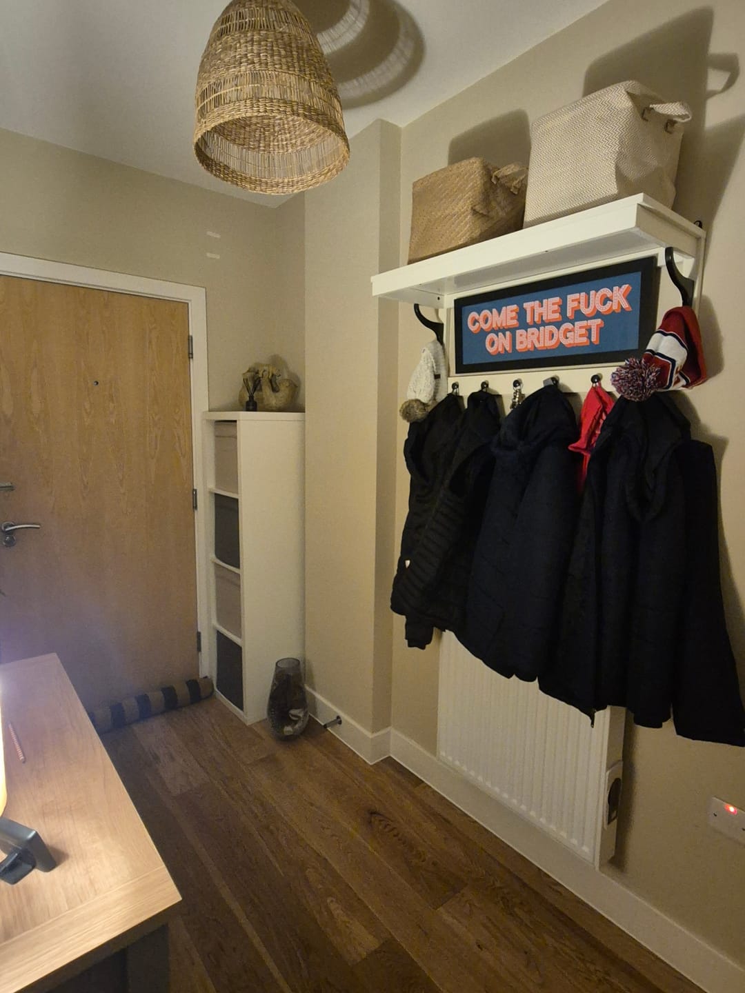Customer photo review of Come The Fuck On Bridget Framed Print