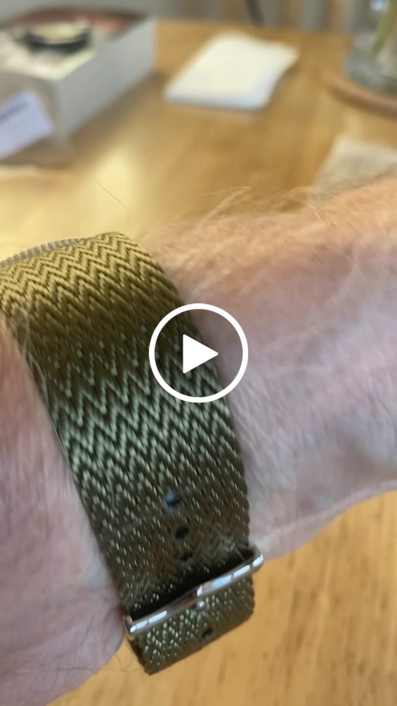 Customer video review of Mako- Luxury Military Style Watch Strap