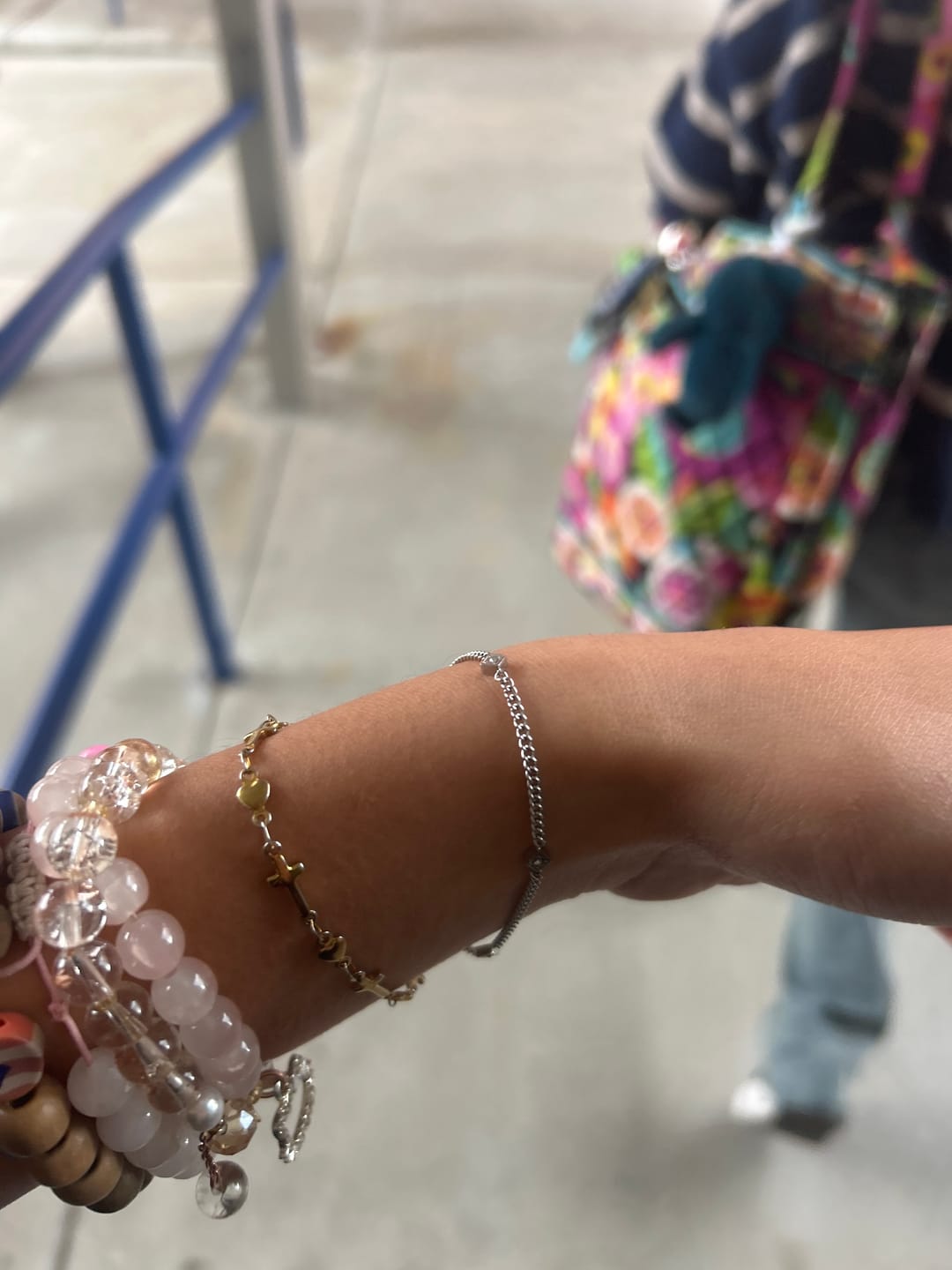 Customer photo review of Crystal Chain Anklet
