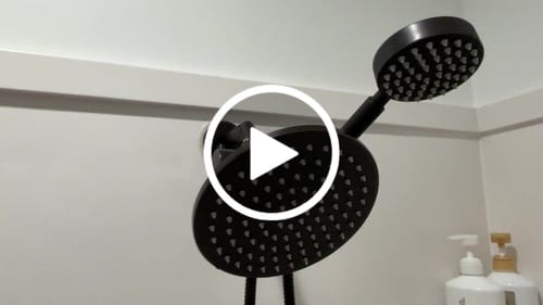 Customer video review of 1-Spray Dual Shower Head Set