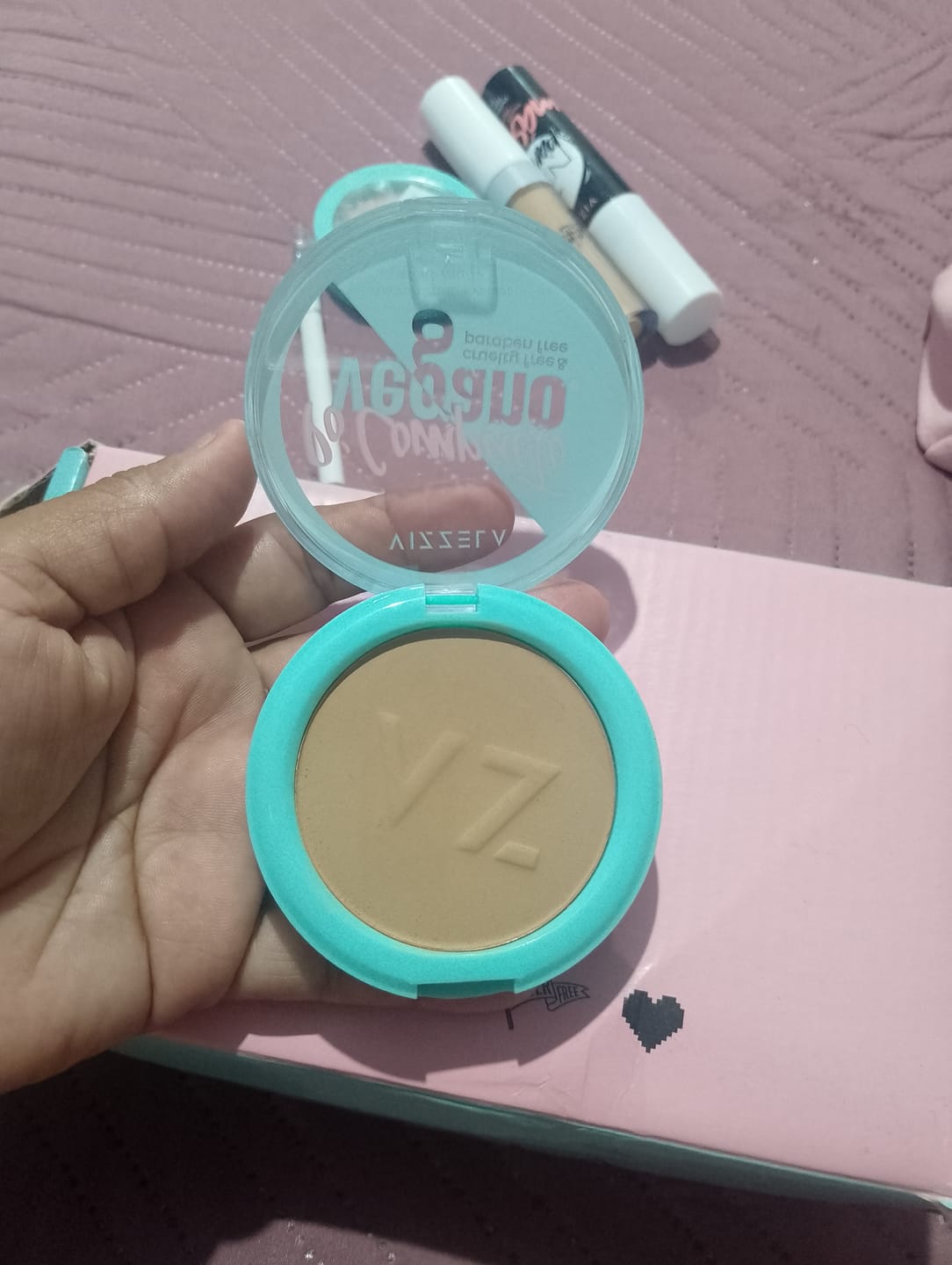 Customer photo review of Pó Compacto Vizzela
